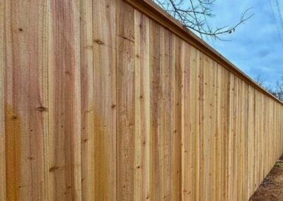 Residential Cedar Privacy Fence in Tulsa | Vector Fence Installation.