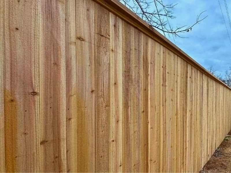 Residential Cedar Privacy Fence in Tulsa | Vector Fence Installation.