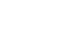 White Vector Fence logo with modern arrow-inspired “V” design for Tulsa fencing company
